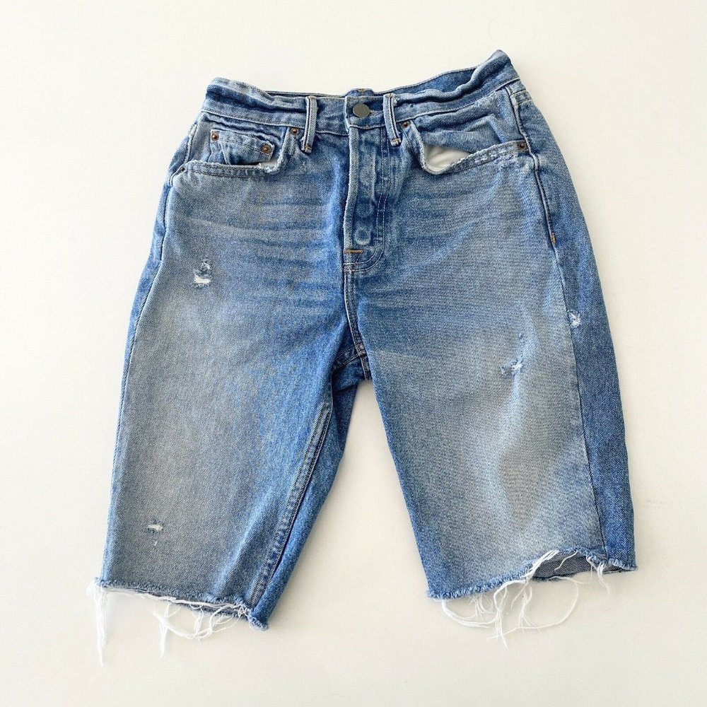 GRLFRND Beverly Bermuda Denim Shorts Size 24